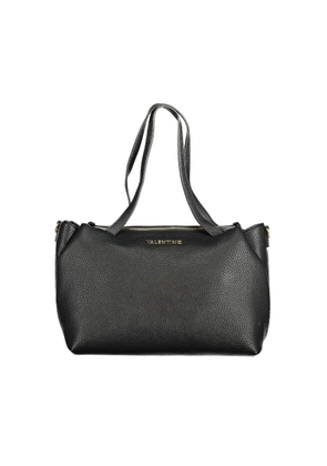 Black Polyethylene Women Handbag