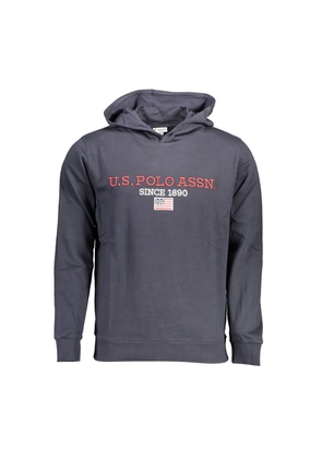 Blue Cotton Men Sweater - M