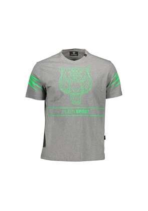 Brown Cotton Men T-Shirt - S