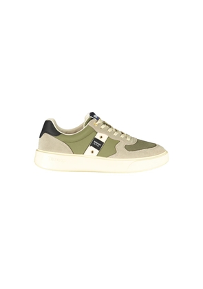 Green Leather Men Sneaker - EU40/US7