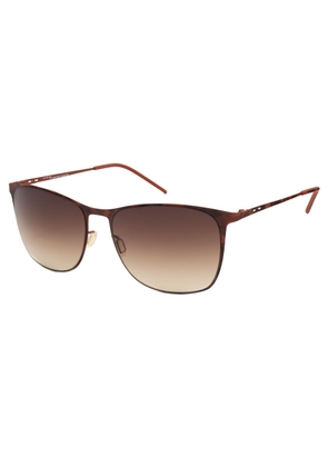 Brown Metal Sunglasses