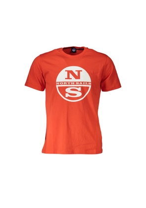 Red Cotton Men T-Shirt - M