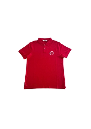 Red Cotton Polo Shirt - M