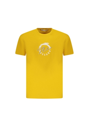 Yellow Cotton Men T-Shirt - XXL