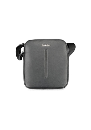 Black Polyester Men Shoulder Bag