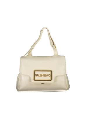 Beige Polyethylene Women Handbag