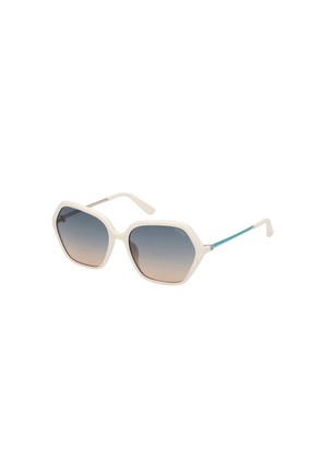 Guess White Resin Sunglasses