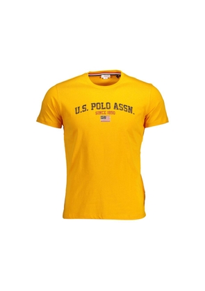U.S. POLO ASSN. Orange Cotton Men T-Shirt - XXL