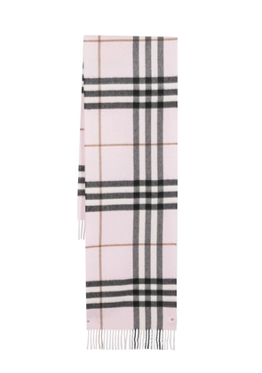 check-pattern cashmere scarf - U PINK