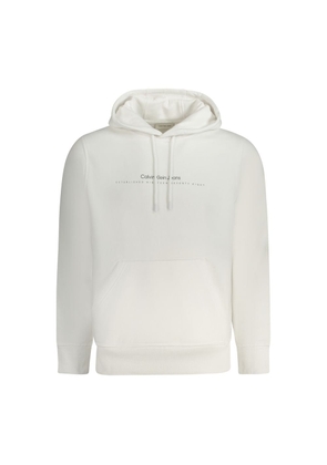 White Cotton Men Sweater - XL