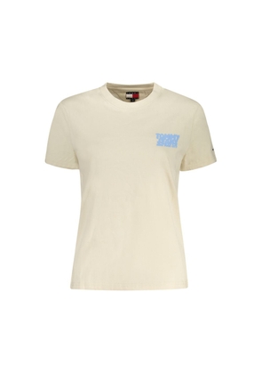 Beige Cotton Women Top - S