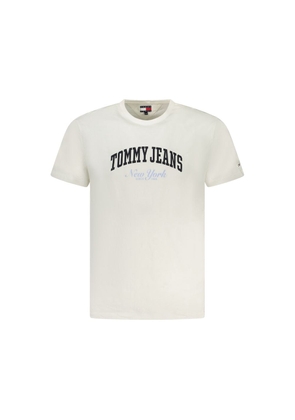 White Cotton Men T-Shirt - XL
