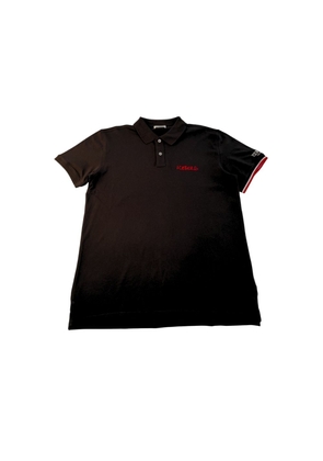 Black Cotton Polo Shirt - S