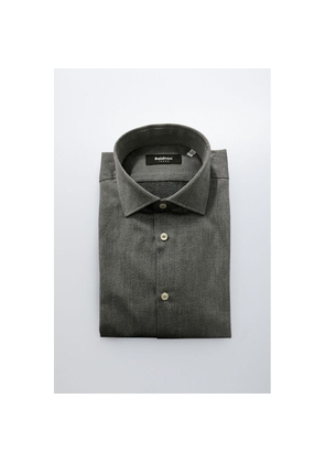 Baldinini Trend Gray Cotton Shirt - M
