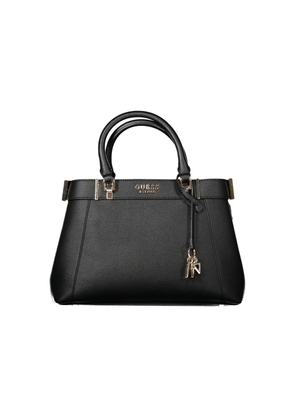 Black Polyethylene Women Handbag