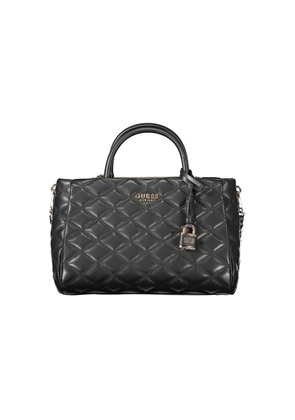 Black Polyethylene Women Handbag