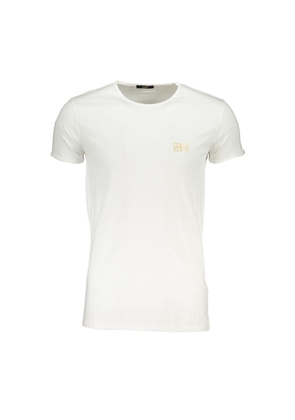 Cavalli Class White Cotton T-Shirt - L