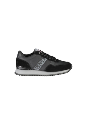Sleek Black Contrast Lace Sneakers - EU41/US8