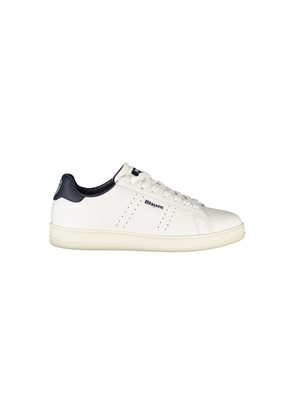 Blauer White Leather Men Sneaker - EU40/US7