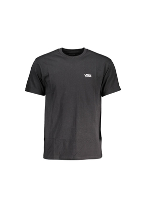 Black Cotton Men T-Shirt - S
