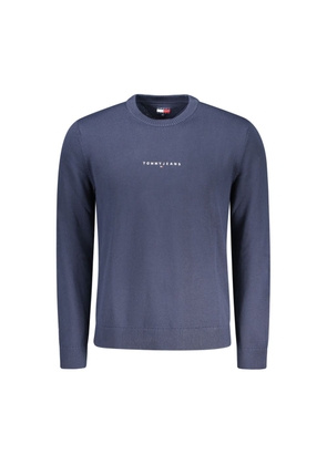 Blue Polyester Men Sweater - M