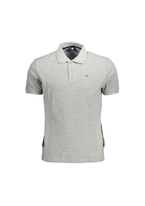 Brown Cotton Men Polo Shirt - XL