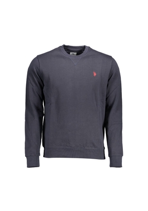 Blue Cotton Men Sweater - XL