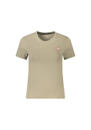 Beige Cotton Tops & T-Shirt - L