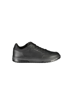 Black Leather Men Sneaker - EU40/US7