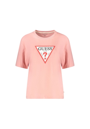 Pink Cotton Tops & T-Shirt - XS