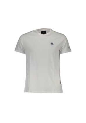White Cotton Men T-Shirt - XL