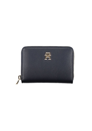 Sleek Blue Multipurpose Wallet with Zip Closure
