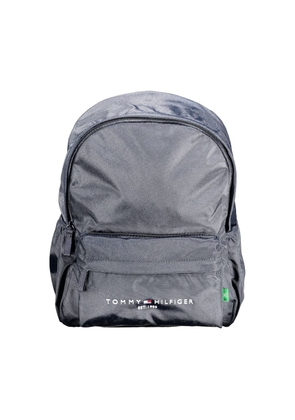 Blue Polyester Men Backpack