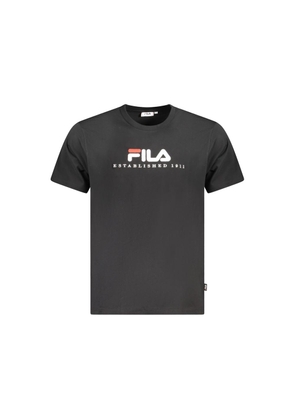 Black Cotton Unisex T-Shirt - S