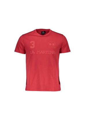 Red Cotton Men T-Shirt - XL
