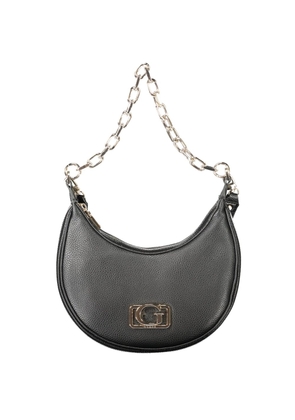 Black Polyethylene Women Handbag