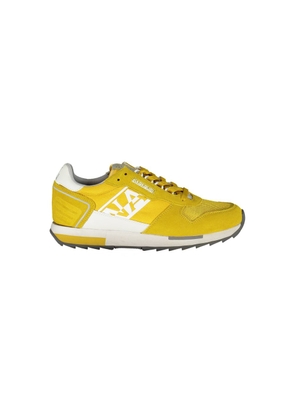Yellow Leather Men Sneaker - EU40/US7