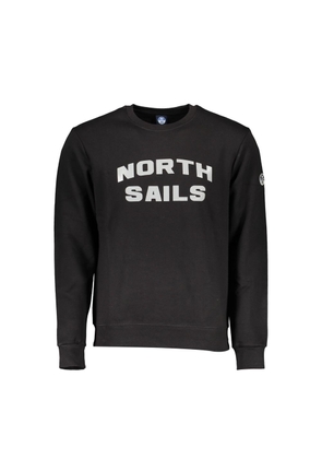 Black Cotton Men Sweater - XL