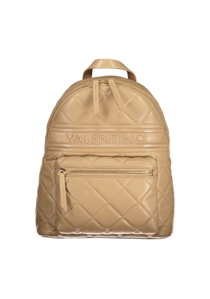 Beige Polyethylene Women Backpack