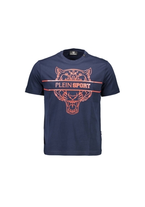 Blue Cotton Men T-Shirt - XL