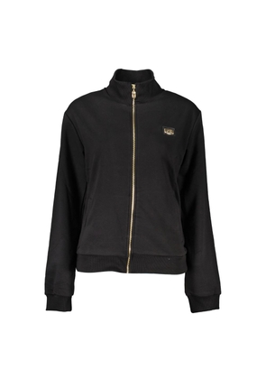 Black Cotton Women Sweater - S