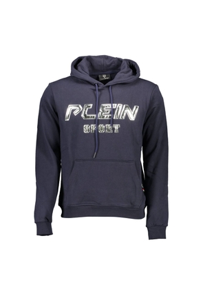 Blue Cotton Men Sweater - S