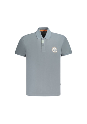 Brown Cotton Men Polo Shirt - S