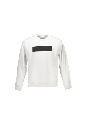 White Cotton Unisex Sweatshirt - XL