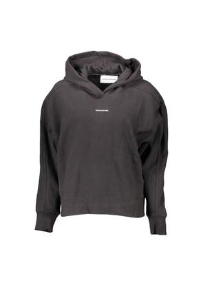 Black Cotton Sweatshirt - L