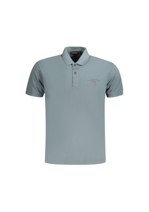 Brown Cotton Men Polo Shirt - S