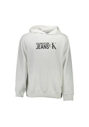 White Cotton Men Sweater - XL