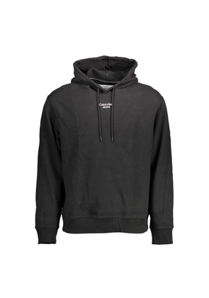 Black Cotton Men Sweater - XL