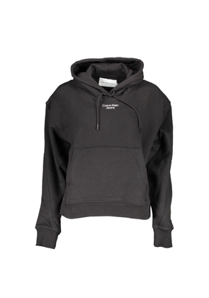 Black Cotton Women Sweater - XL