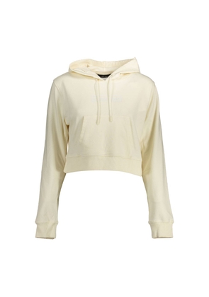 White Cotton Women Sweater - L